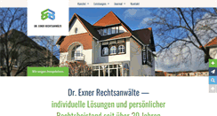 Desktop Screenshot of exner-rechtsanwaelte.de
