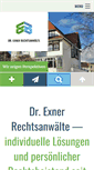 Mobile Screenshot of exner-rechtsanwaelte.de
